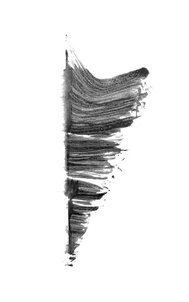 Abstrakter Vektor Schwarze Farbschmierereien Handgezeichnetes Gestaltungselement Schwarze Tinte Auf Weißem — Stockvektor