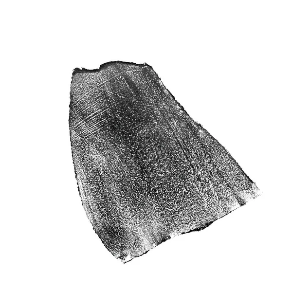 Obiect Abstract Vectorial Desenat Manual Cerneală Neagră Fundal Alb Grunge — Vector de stoc