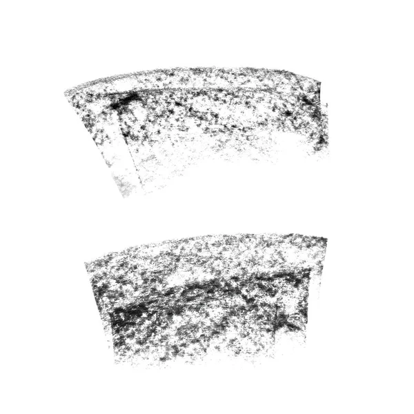 Frottis Craie Vectorielle Abstrait Élément Conception Isolé Dessiné Main Craie — Image vectorielle