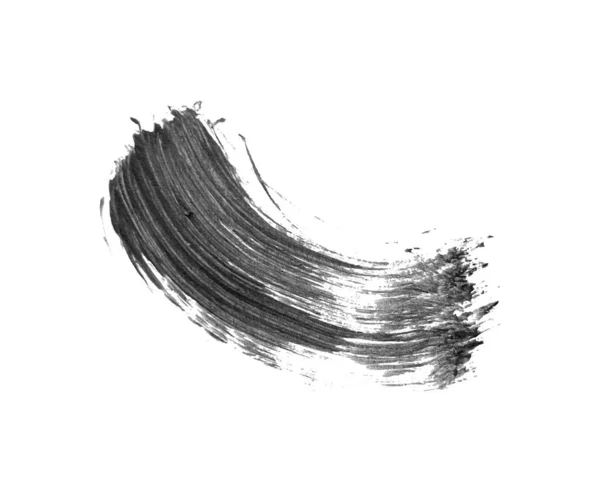 Mancha Pintura Negra Vectorial Abstracta Elemento Dibujado Mano Tinta Negra — Vector de stock