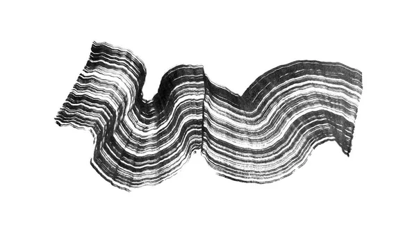 Frottis Abstrait Peinture Noire Vectorielle Élément Design Dessiné Main Encre — Image vectorielle