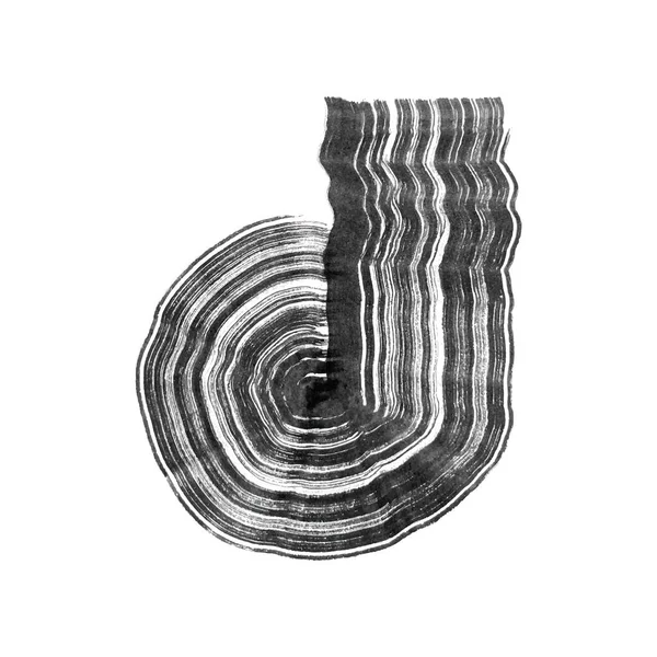 Αφηρημένη Διανυσματική Μαύρη Μπογιά Στοιχείο Σχεδιασμού Ζωγραφισμένο Στο Χέρι Μαύρο — Διανυσματικό Αρχείο