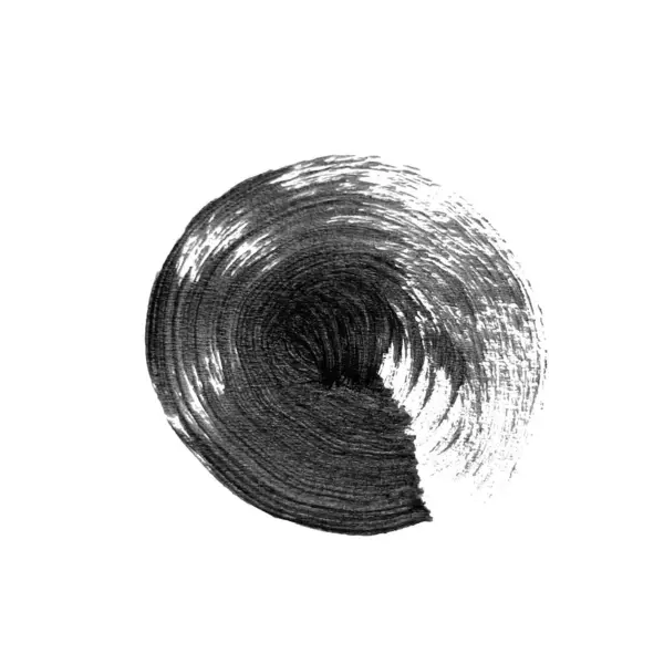 抽象ベクトルペイントスミア 手描きのデザイン要素 白を基調とした黒インクの筆致 — ストックベクタ