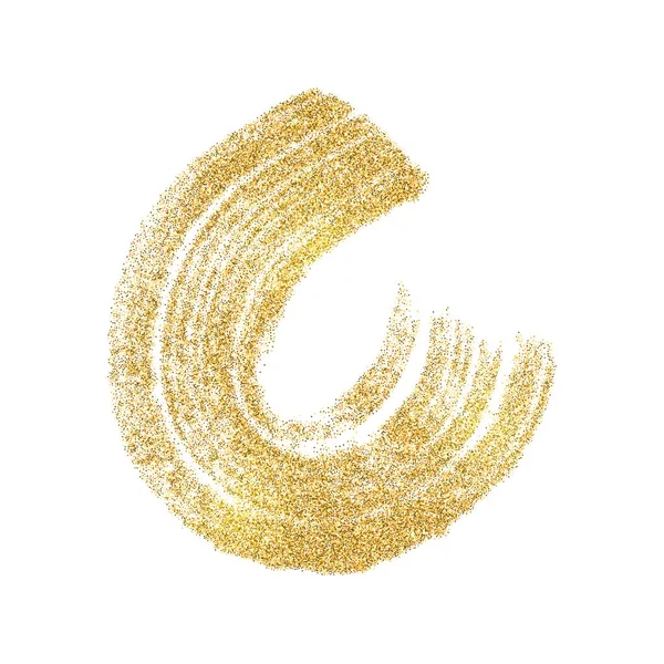 Διάνυσμα Χρυσής Μπογιάς Στοιχεία Glitter Απομονωμένα Λευκό Φόντο — Διανυσματικό Αρχείο