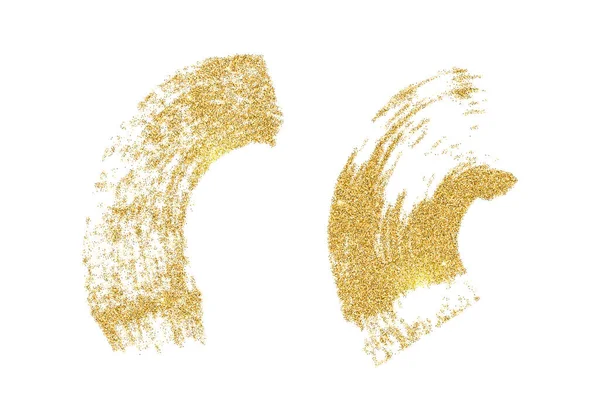 Σετ Λεκέδων Χρυσού Διάνυσμα Στοιχεία Glitter Απομονωμένα Λευκό Φόντο — Διανυσματικό Αρχείο