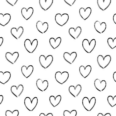 Karalama tarzı kalpleri olan kusursuz bir model. Temiz ve modern kumaş izleri, posterler ve şık yüzeyler için mükemmel görünüyor..