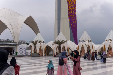Bandung, Endonezya, 21 Şubat 2024, Endonezya 'nın Aljabar camii.