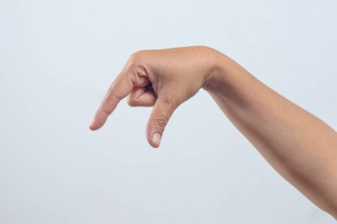 Yürüyen parmaklar oluşturan insan eli hareket ifadesini gösterir.