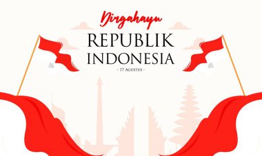 Endonezya Bağımsızlık Günü 'nü kutluyoruz. Dirgahayu, Endonezya 79 Arkaplan