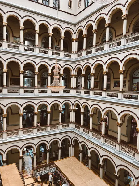 Medellin Antioquia Kolumbia 2024 Március Palacio Nacional Bevásárlóközpont Gyönyörű Építészete — Stock Fotó