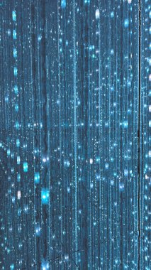 Tokyo, Japonya. 29 Mart 2024: Renkli ışıklarla ve yansımalı çiçeklerle takım laboratuvar müzesi.