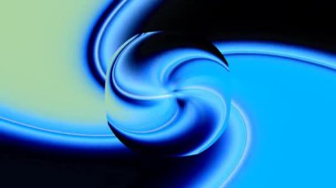 Abstract animated background featuring swirling blue shapes with dynamic color shifts and flashing light effects, creating a vibrant and seamless visual design. Digitally generated video.