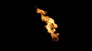 Alev püskürtücü, Gerçekçi Yanan, Yerdeki Ateş, Düşen Ateş, Yukarıdan düşen Ateş, Yerde Yanan Ateş Siyah Arkaplan Kullan