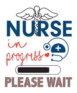 Bu Hemşirelik Okulu tişörtü tasarımı kalp ile iç içe geçmiş bir steteskop içeriyor, özen ve merhameti sembolize ediyor. 