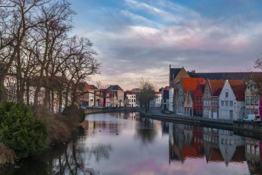 Brugge, Belçika, Avrupa, büyüleyici şehir