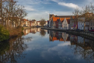 Brugge, Belçika, Avrupa, büyüleyici şehir
