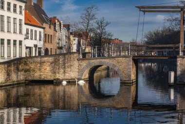 Brugge, Belçika, Avrupa, büyüleyici şehir