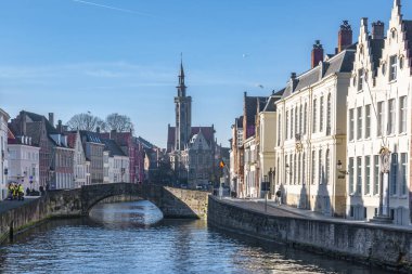 Brugge, Belçika, Avrupa, büyüleyici şehir