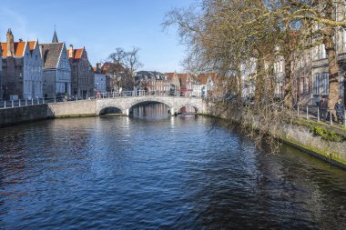 Brugge, Belçika, Avrupa, büyüleyici şehir