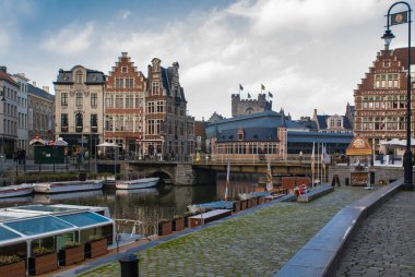 Gante, Belçika, Avrupa, büyüleyici şehir