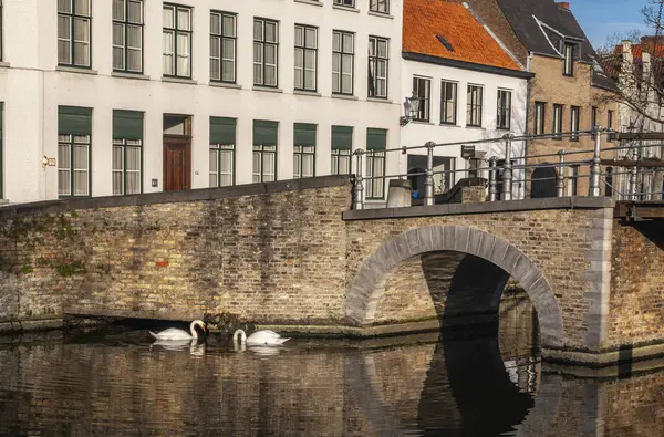 Brugge Belçika Avrupa Büyüleyici Şehir — Stok fotoğraf