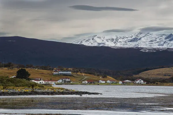 Harberton Çiftliği, Tierra del Fuego, Usuahia, Beagle Kanalı, Arjantin. Yüksek kalite fotoğraf