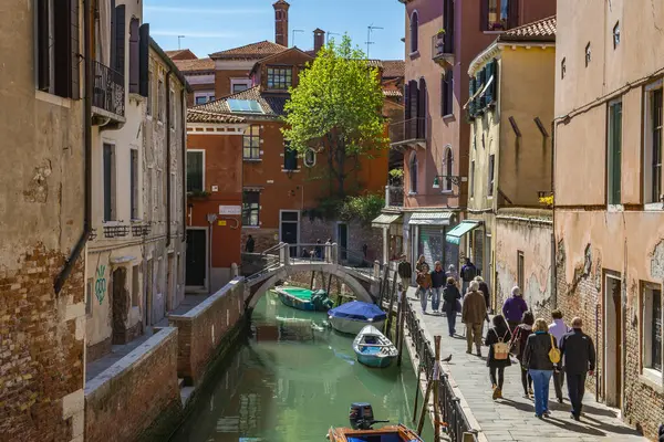 Promenad Genom Den Magiska Staden Venedig Magical City Högkvalitativt Foto — Stockfoto