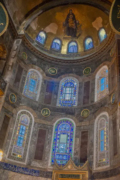 Santa Sophia Bizans Sanatının Mücevheri Önce Bir Hıristiyan Kilisesi Sonra — Stok fotoğraf