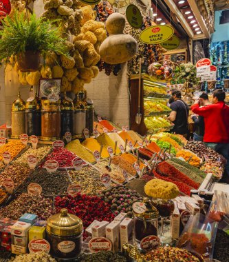 İstanbul 'daki Grand Bazaar' ın içinde. Yüksek kalite fotoğraf