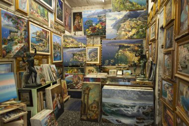 Sorrento Şehri, Amalfi Sahili, İtalya. Yüksek kalite fotoğraf