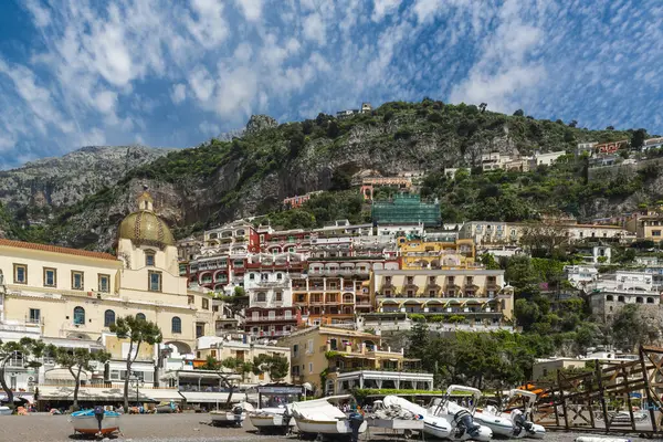 Die Stadt Positano Der Amalfiküste Italien Hochwertiges Foto — Stockfoto