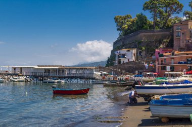 İtalya 'nın Amalfi kıyısındaki Positano şehrinde. Yüksek kalite fotoğraf
