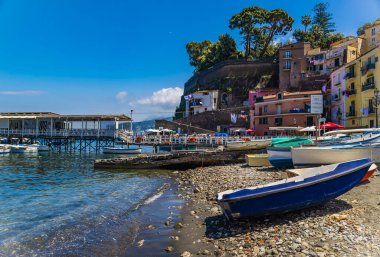 İtalya 'nın Amalfi kıyısındaki Positano şehrinde. Yüksek kalite fotoğraf