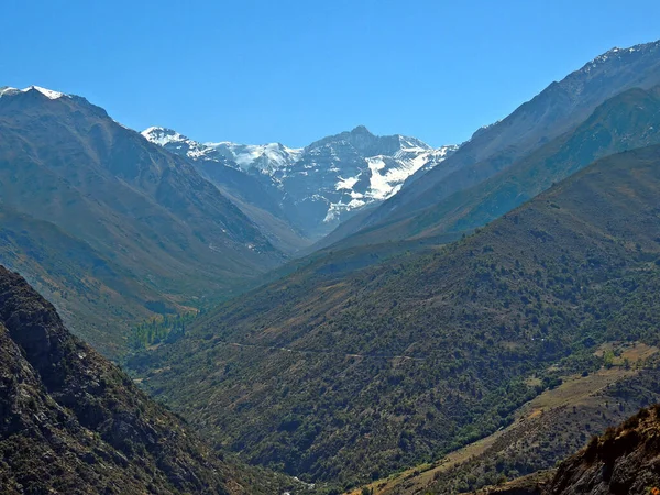 Santiago Chile Den Dağları Nın Güzel Etekleri Yüksek Kalite Fotoğraf — Stok fotoğraf