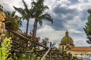 Positano yolu, Amalfi sahili, İtalya. Yüksek kalite fotoğraf