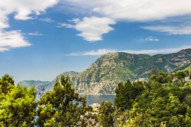 İtalya 'nın Amalfi kıyısındaki Amalfi şehrinde. Yüksek kalite fotoğraf
