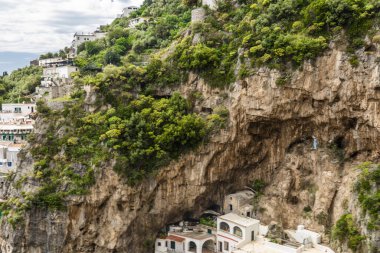 İtalya 'nın Amalfi kıyısındaki Amalfi şehrinde. Yüksek kalite fotoğraf