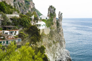 İtalya 'nın Amalfi kıyısındaki Amalfi şehrinde. Yüksek kalite fotoğraf