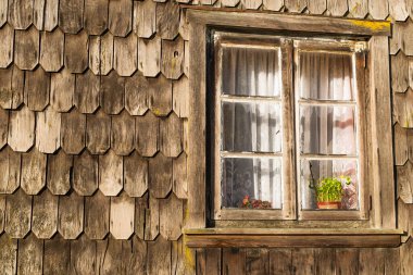 Şili 'deki Puerto Varas' ın teneke dükkanı. Yüksek kalite fotoğraf