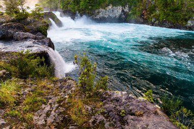 Petrohue Nehri Şili Andean Geçidi. Yüksek kalite fotoğraf
