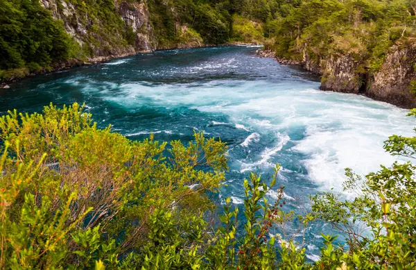 Petrohue River Falls Chile Andský Přechod Kvalitní Fotografie — Stock fotografie