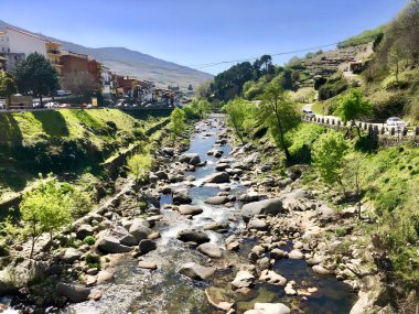 Güzel Jerte Vadisi ve kasabaları. Yüksek kalite fotoğraf