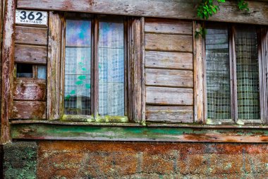 Şili 'deki Puerto Varas' ın teneke dükkanı. Yüksek kalite fotoğraf