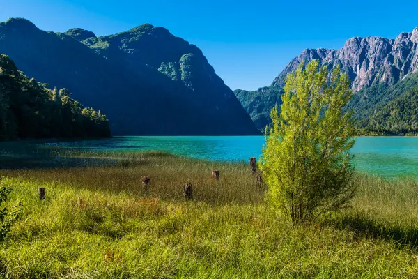 Λίμνη Φράιας Αργεντινή Διασταύρωση Άνδεων Υψηλής Ποιότητας Φωτογραφία — Φωτογραφία Αρχείου