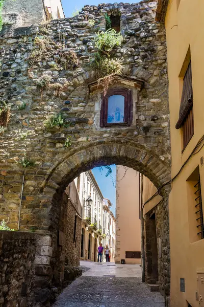 Besalu Město Oblasti Garrotxa Girona Katalánsko Španělsko Kvalitní Fotografie — Stock fotografie