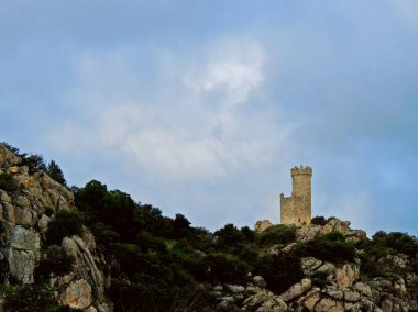 Lodones Kulesi, Torrelodones, Madrid, İspanya. Yüksek kalite fotoğraf