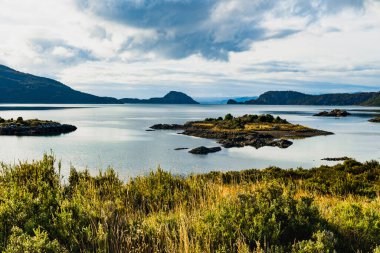 Bahia Ensenada Zaratiegui, Tierra del Fuego Ulusal Parkı, Patagonya, Arjantin. Yüksek kalite fotoğraf