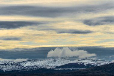 Güney Amerika, Arjantin ve Şili 'nin güney ucundaki Beagle Kanalı' ndan geçiyor. Yüksek kalite fotoğraf