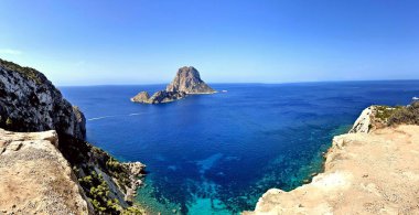 Es Vedra on the wonderful island of Ibiza, Balearic Islands, Spain. High quality photo clipart