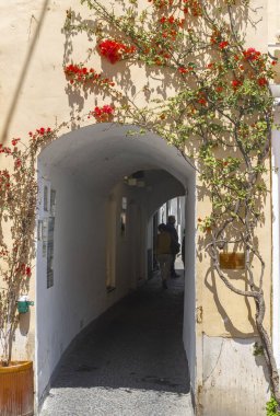 Muhteşem Capri Adası, Alamfi Sahili, Napoli Körfezi, İtalya. Yüksek kalite fotoğraf